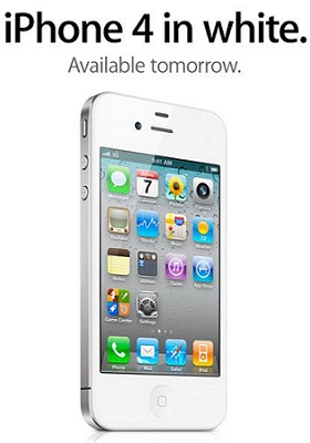 white iPhone 4 official1 iPhone 4 Beyaz Yarindan Itibaren alinabilir!